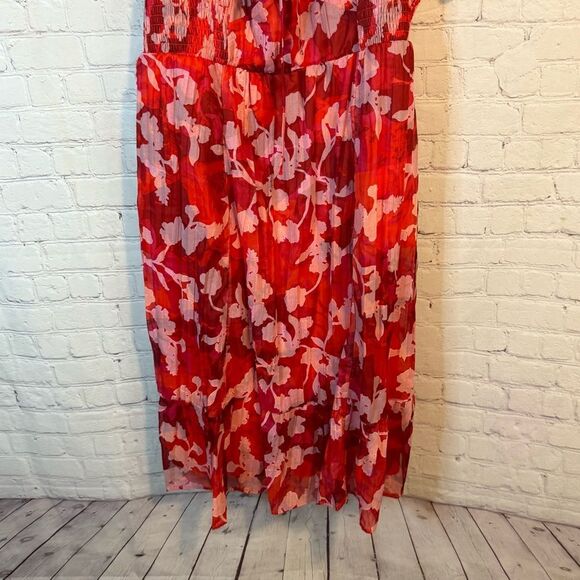 Torrid Red and White Ruffled Midi Sundress - Picture 3 of 9